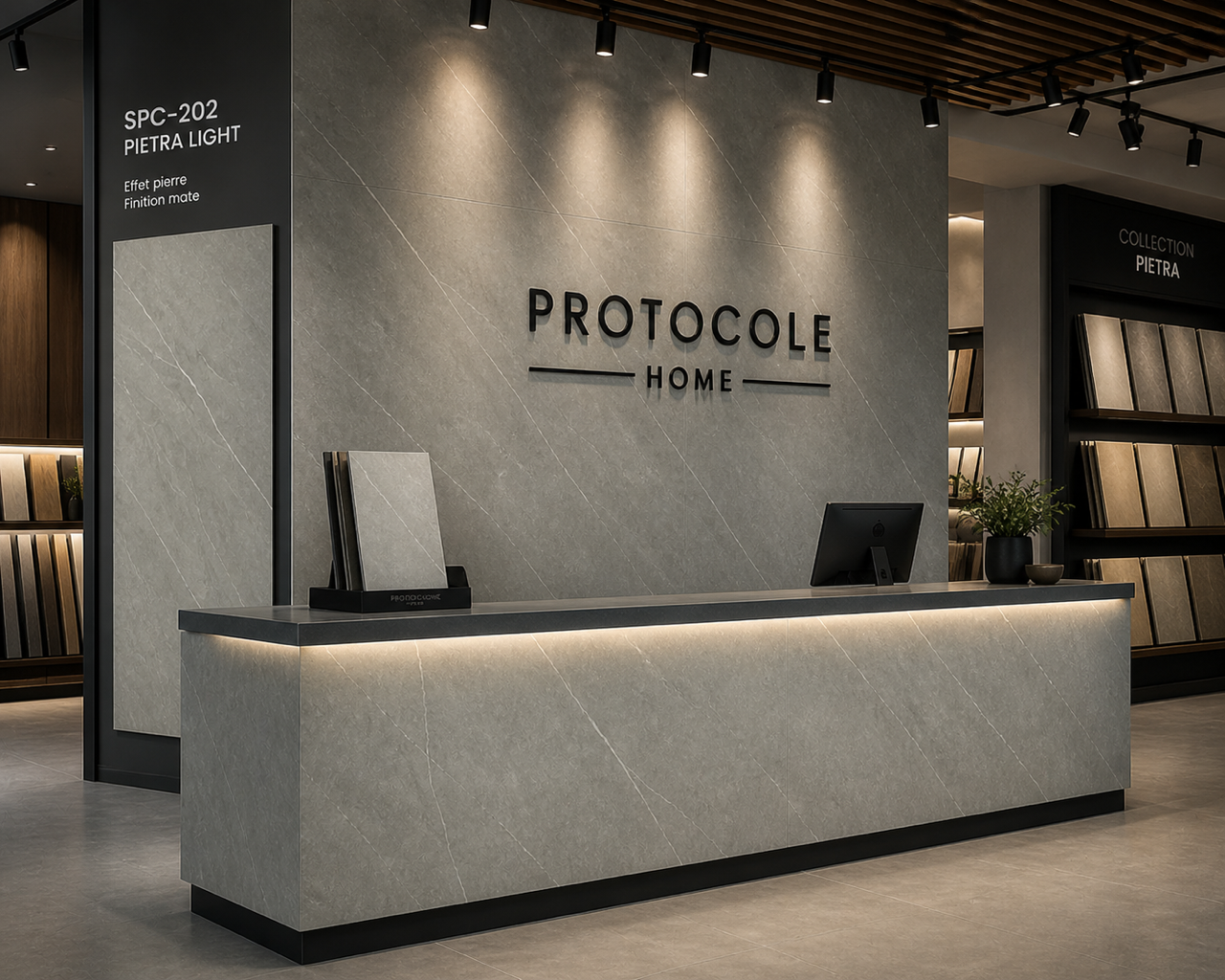 SPC 202 Plaque mural MAT Effet pierre Pietra Light – 600 x 1200 mm
