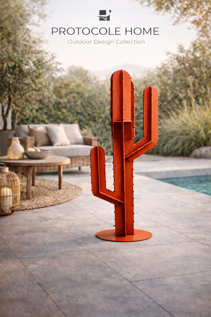 Cactus Décoratif Extérieur en Acier 2 mm – Sculpture Design Jardin & Terrasse