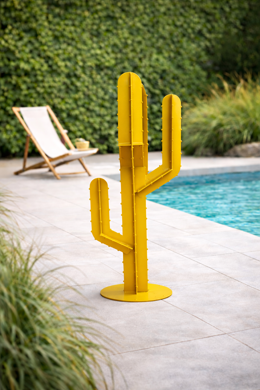 Cactus Décoratif Extérieur en Acier 2 mm – Sculpture Design Jardin & Terrasse