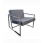FAUTEUIL KENY PIED ARGENT