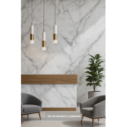 Plaque en PVC effet marbre PS 101 BIANCO CARRARA