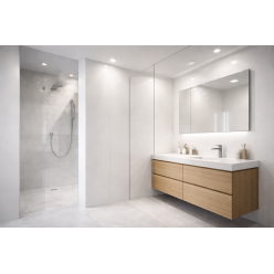 Plaque en PVC effet marbre PS 001 WHITE UNI