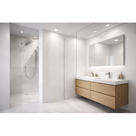 Plaque en PVC effet marbre PS 001 WHITE UNI