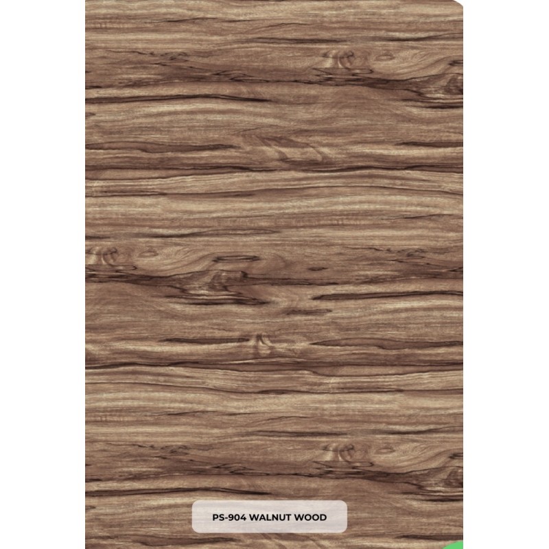 Plaque en PVC effet bois wallnut