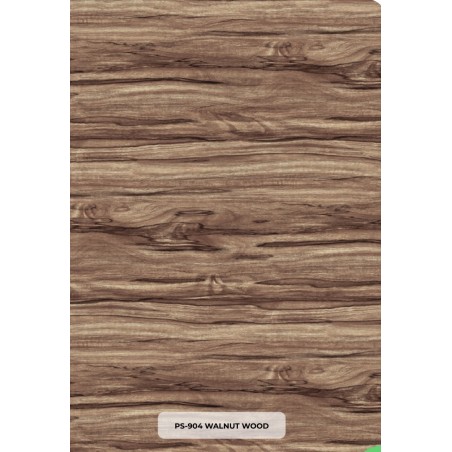 Plaque en PVC effet bois wallnut