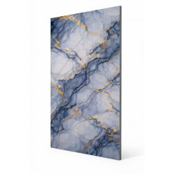 Plaque en PVC effet marbre Bleu