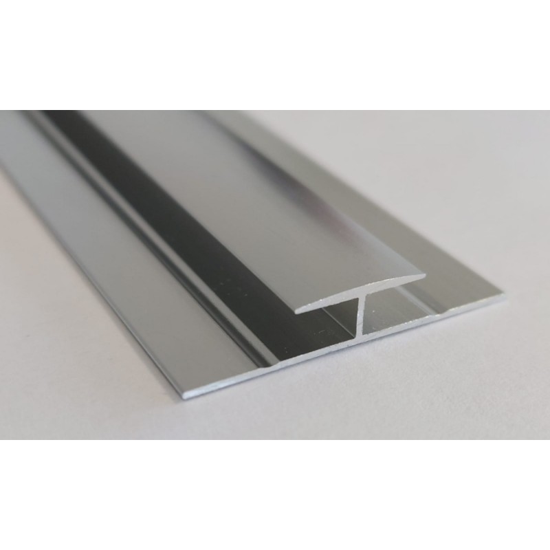 PROFIL DE TRANSITION EN H EN ALUMINIUM DE 13 MM