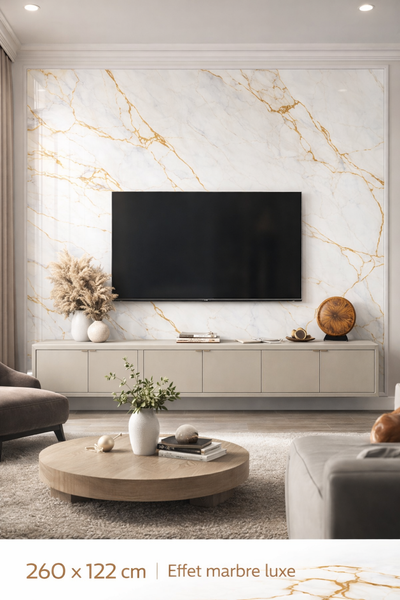 Panneaux muraux  effet MARBRE  Revêtement  mural PS 109 LUNA GOLD