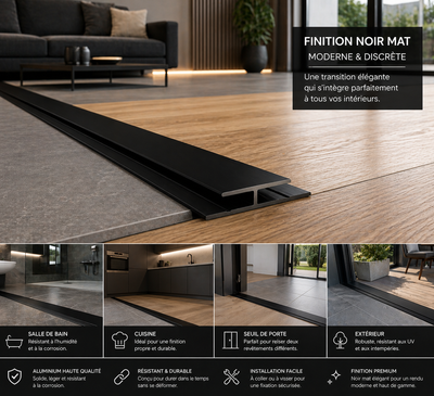 Profile de jonction aluminium 13 MM