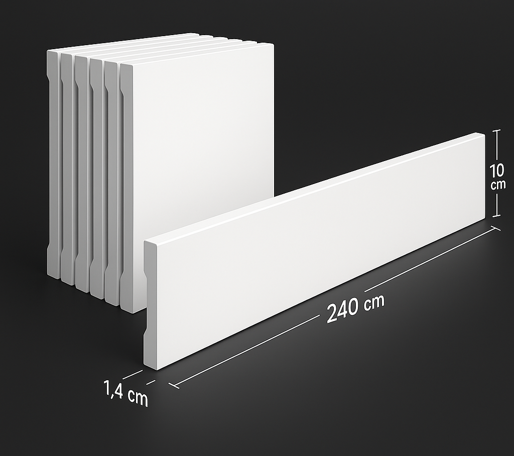 Plinthe peignable polymère 10 cm Hauteur