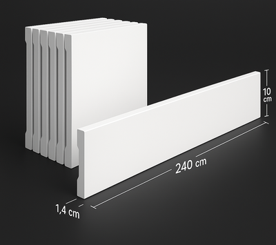 Plinthe peignable polymère 10 cm Hauteur