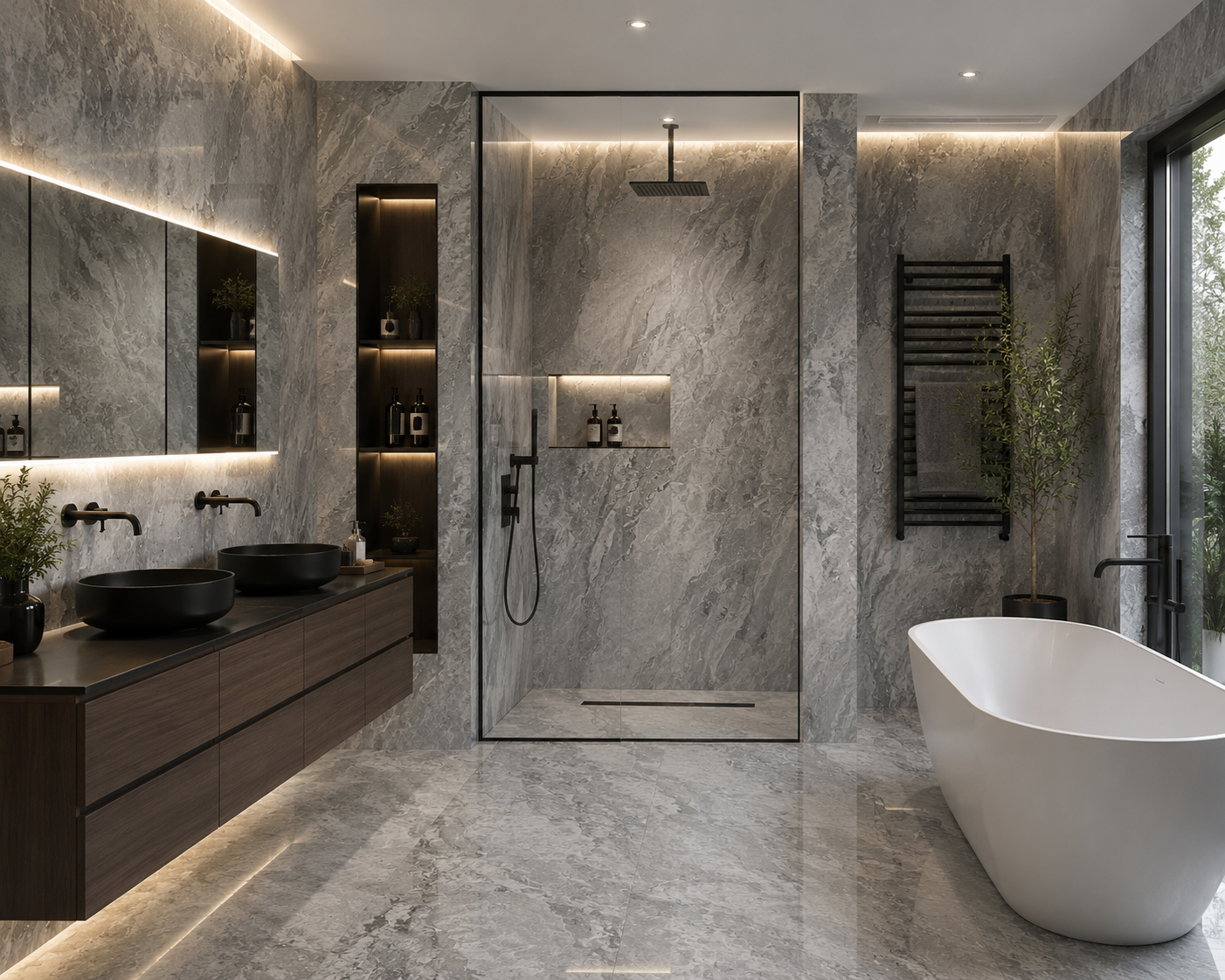 Panneaux  Revêtement  mural SALLE DE BAIN 122 CM  260 CM PS210
