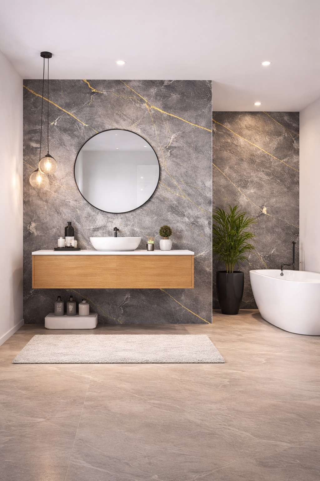 Panneaux  Revêtement  mural SALLE DE BAIN 122 CM  260 CM PS213